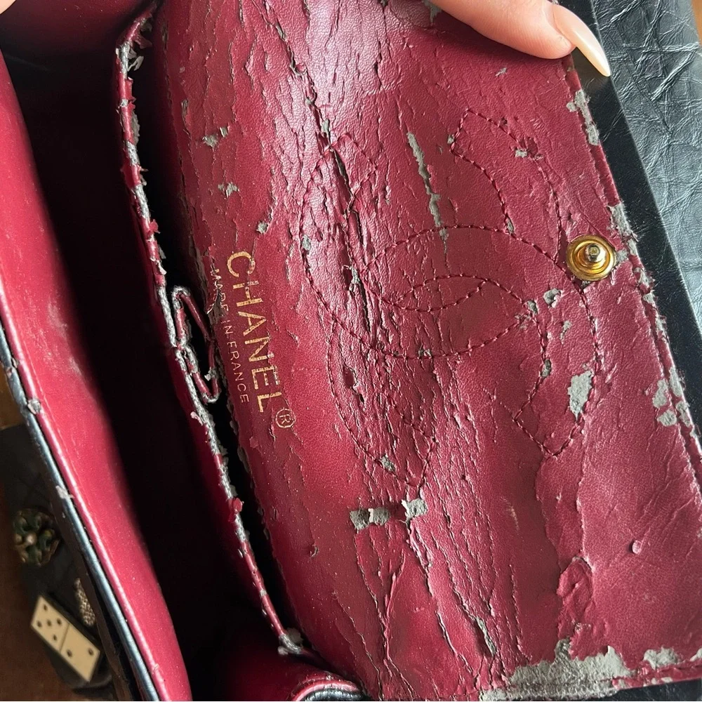 Rare CHANEL Casino Charm Black Quilted Bag with Gold Chain - Picture 13 of 16